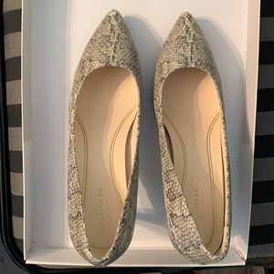 Cole Haan snakeskin heels, size 7 1/2 B